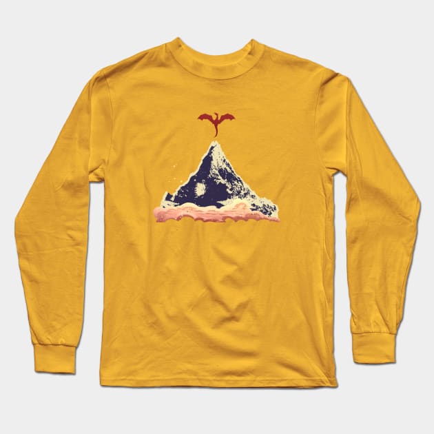 The Lonely Mountain Long Sleeve T-Shirt by tfernandesart